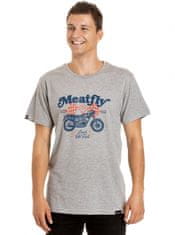 MEATFLY triko LOUD AND FAST šedé heather 2XL