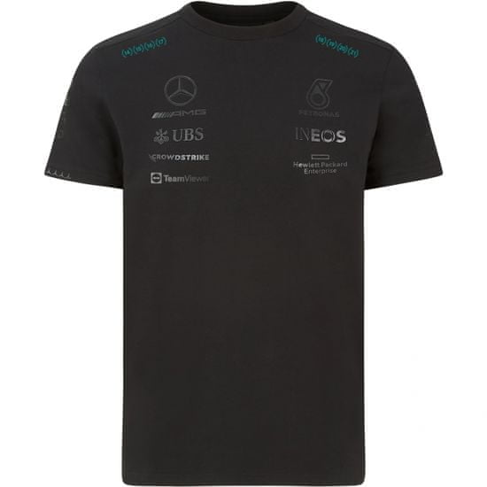 Mercedes-Benz triko AMG Petronas F1 Championship 21 černo-tyrkysovo-šedé