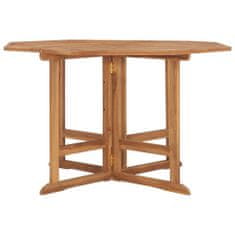 Greatstore Skládací zahradní jídelní stůl 110 x 110 x 75 cm masivní teak