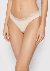 Calvin Klein Dámské tanga QF6307, Krémová, M