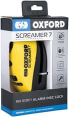 Oxford kotoučový zámek SCREAMER 7 LK290 černo-žlutý