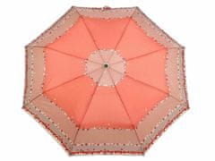 Kraftika 1ks růžová sv. dámský skládací vystřelovací deštník