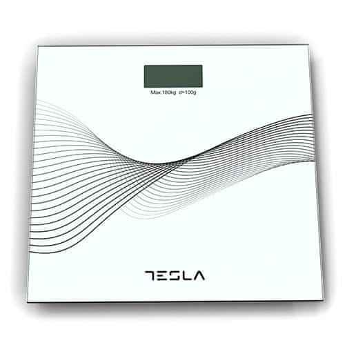 TESLA Váha , BS103W, osobní, až 180 kg, kg/lb, 2xAAA baterie