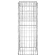 Vidaxl Gabionové sloupky 2 ks 50 x 50 x 140 cm železo