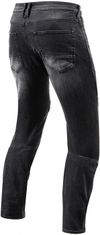 REV´IT! kalhoty jeans MOTO TF černo-šedé 33