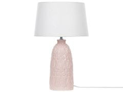 Beliani Keramická stolní lampa růžová ZARIMA