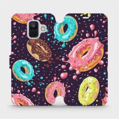 Mobiwear Flip pouzdro na mobil Samsung Galaxy A6 2018 - VP19S Donutky