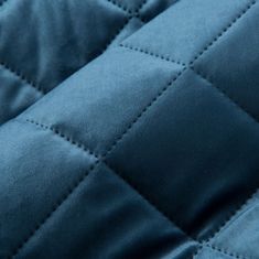 Eurofirany Dekorativní přehoz na postel KRISTIN1 220x240 tmavě modry