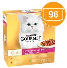 Gourmet GOLD multipack rybí a masový výběr ve šťávě 96x85 g