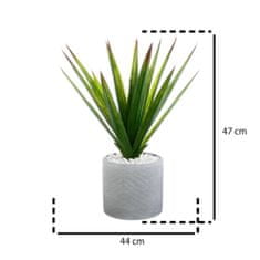 Atmosphera Umělá rostlina ALOE VERA, výška 48 cm, v keramickém květináči