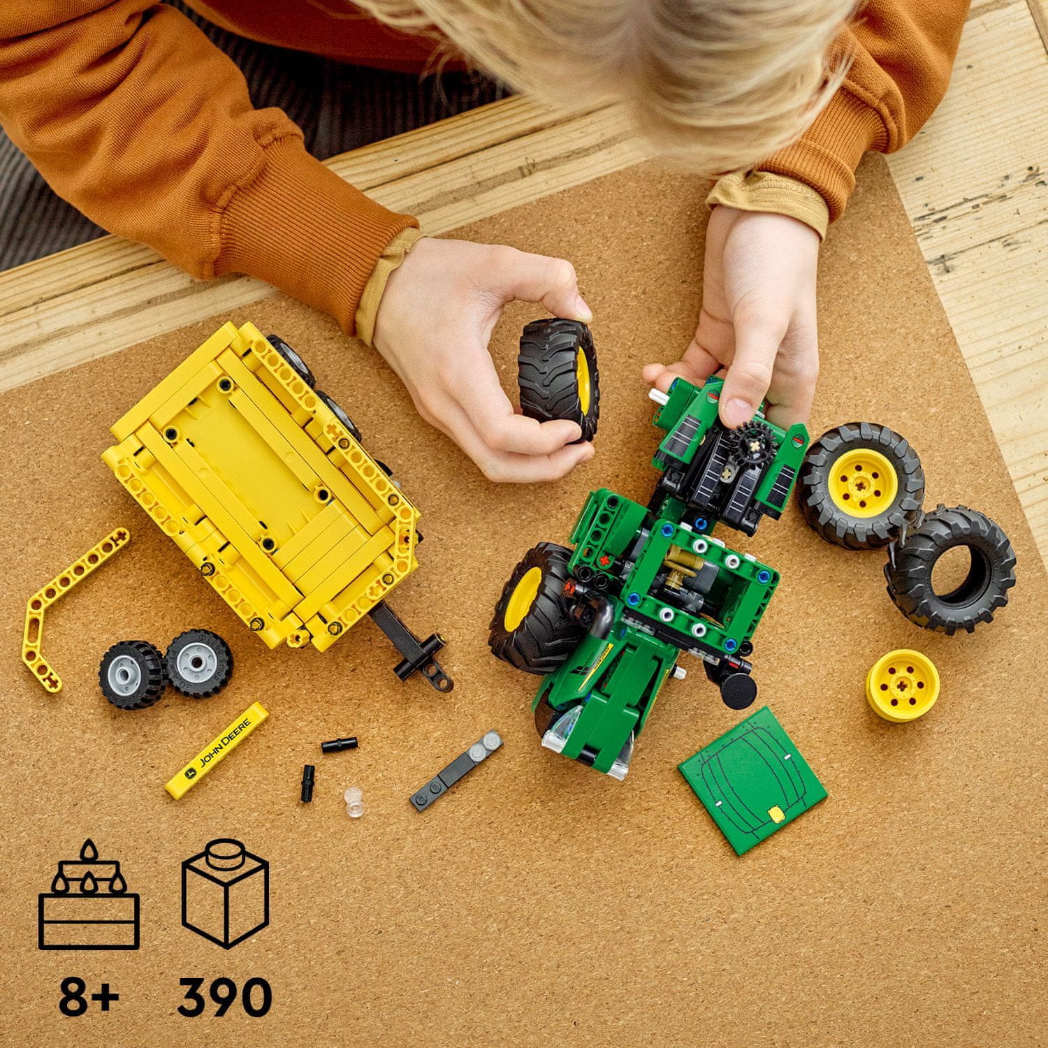  Technic 42136 John Deere 9620R 4WD Tractor