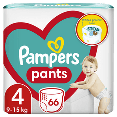 Pampers Plenkové Kalhotky Pants Velikost 4, 66 ks, 9kg-15kg