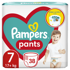 Pampers Plenkové Kalhotky Pants Velikost 7, 38 ks, 17kg+