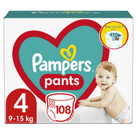 Plenkové kalhotky pampers pants vel. 4 176 ks měsíční zásoba