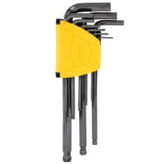 Deli Tools L klíč inbus s kuličkou sada 9ks 1,5-10mm EDL232209H