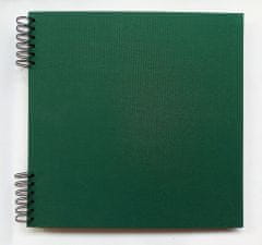Delux Album - Khaki zelená 31x31 - bílé listy