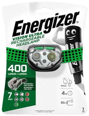 Energizer Čelovka "Vision Ultra", 4 LED, nabíjecí