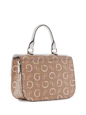 Guess Dámská kabelka, crossbody Keston hnědá