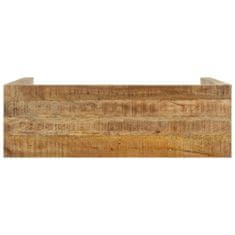 shumee Konzolový stolek 110 x 35 x 76 cm masivní mangovníkové dřevo