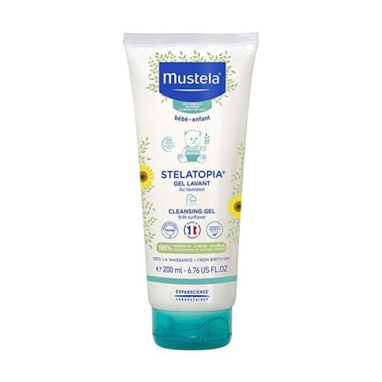 Mustela Dětský sprchový gel pro extrémně suchou a atopickou pokožku Stelatopia (Cleansing Gel) 200 ml