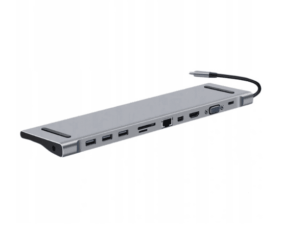 CO2 HUB 10W1 DOKOVACÍ STANICE USB - C HDMI 4K SD PRO MACBOOK PRO / AIR CO2-0120