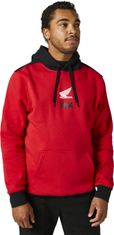 FOX mikina HONDA WING Fleece flame černo-bílo-červená S