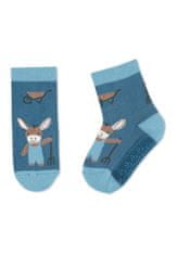 Sterntaler ponožky ABS protiskluzové chodidlo AIR modré, oslík Emmilius 8152186, 26