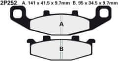 Nissin brzdové destičky 252ST