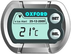 Oxford hodiny a teploměr DIGICLOCK OX562 silver