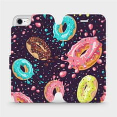 Mobiwear Flip pouzdro na mobil Apple iPhone 8 - VP19S Donutky