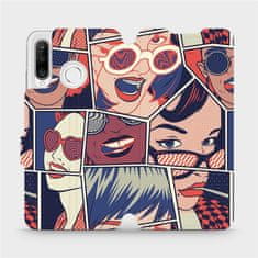 Mobiwear Flip pouzdro na mobil Huawei P30 Lite - VP18P Komiks