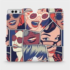 Mobiwear Flip pouzdro na mobil Huawei P10 - VP18P Komiks