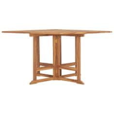 Greatstore Skládací zahradní jídelní stůl 110 x 110 x 75 cm masivní teak