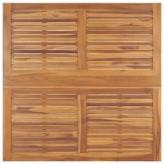 Vidaxl Skládací zahradní jídelní stůl 110 x 110 x 75 cm masivní teak