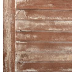 Petromila 6dílný paraván hnědý 210 x 165 cm masivní dřevo pavlovnie