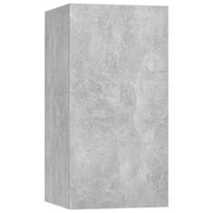 Greatstore TV stolky 7 ks betonově šedé 30,5 x 30 x 60 cm dřevotříska