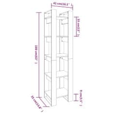 Vidaxl Knihovna / dělicí stěna 41 x 35 x 160 cm masivní borovice