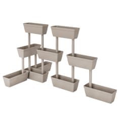 Greatstore Zahradní truhlíky 3 ks 100 cm taupe