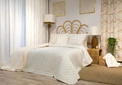 Eurofirany Dekorativní přehoz na postel LUNA2 170x210 bílé zlato