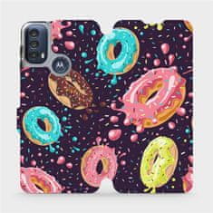 Mobiwear Flip pouzdro na mobil Motorola Moto E40 - VP19S Donutky