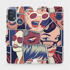 Mobiwear Flip pouzdro na mobil Motorola Moto E40 - VP18P Komiks