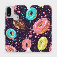 Mobiwear Flip pouzdro na mobil Motorola Moto E20 - VP19S Donutky