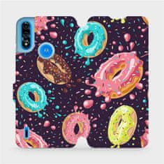 Mobiwear Flip pouzdro na mobil Motorola Moto E7 Power - VP19S Donutky