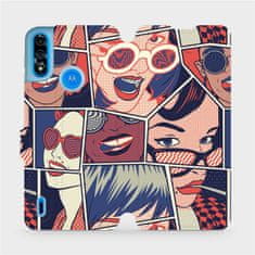 Mobiwear Flip pouzdro na mobil Motorola Moto E7 Power - VP18P Komiks