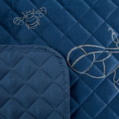 Eurofirany Dekorativní přehoz na postel STELA1 220x240 tmavě modry