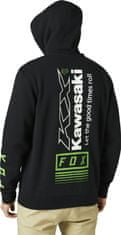 FOX mikina KAWASAKI FLEECE Zip černo-bílo-zelená 2XL