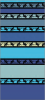 Oboustranná plážová osuška Stripe Geko Blue