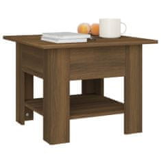 Vidaxl Konferenční stolek hnědý dub 55 x 55 x 42 cm dřevotříska