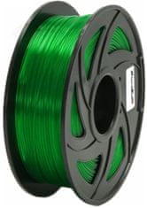 XtendLan tisková struna (filament), PETG, 1,75mm, 1kg, průhledný zelený (3DF-PETG1.75-TGN 1kg)