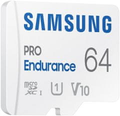 Samsung Micro SDXC 64GB PRO Endurance UHS-I U3 (Class 10) + SD adaptér (MB-MJ64KA/EU)